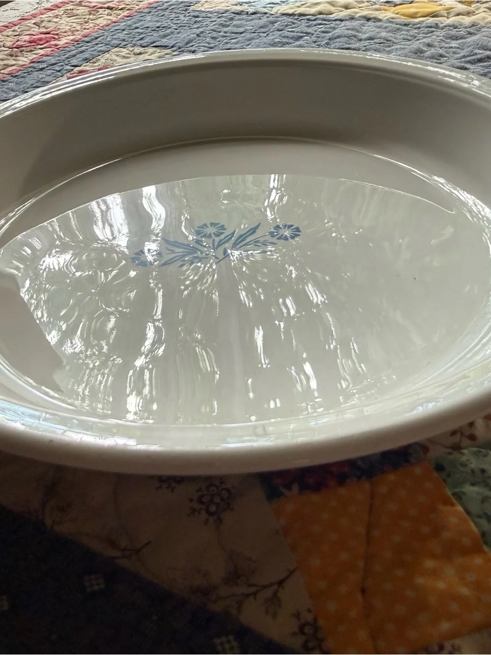 Vintage Corning Ware Blue Cornflower P-309 9” Pie Plate USA